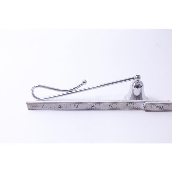 Candle Snuffler, Bell-shaped, Chrome, Candlewick, Vintage, Home Decor, Candle - Picture 2 of 2